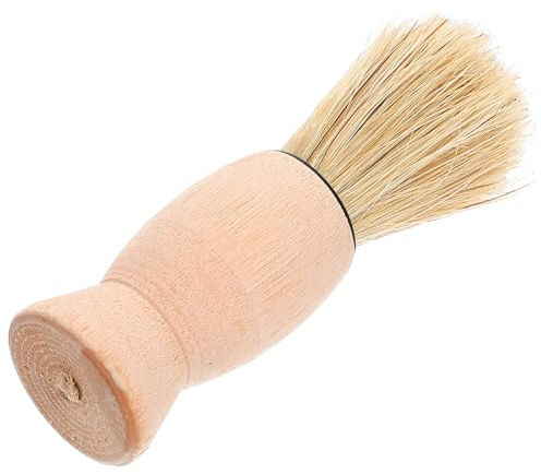 Amosfun Bartrasierpinsel Herren mit Borsten Effizienter Nackenstaubpinsel für Friseursalon und Professionelle Bartpflege im Vintage Design