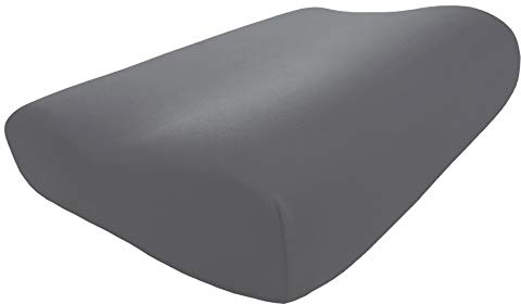 Edda Lux® Bezug passend für Tempur Queen Kissen Original und Shape in 61x31 | Jersey Kissenbezug für Nackenstützkissen in 61x31 cm in den Größen S, M, L, Kopfkissenbezug aus Baumwolle, in Schiefer