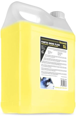 BeamZ FSMF5S - Liquide pour Machine à Fumée 5L - Densité Moyenne, Suspension Standard, Haute Performance, ne laisse Pas de Résidu