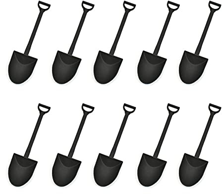 Aliotech 50PCS Plastic Mini Ice Cream Dessert Spoon Shovels Pudding Yogurt Spoons for Family or Party by Aliotech