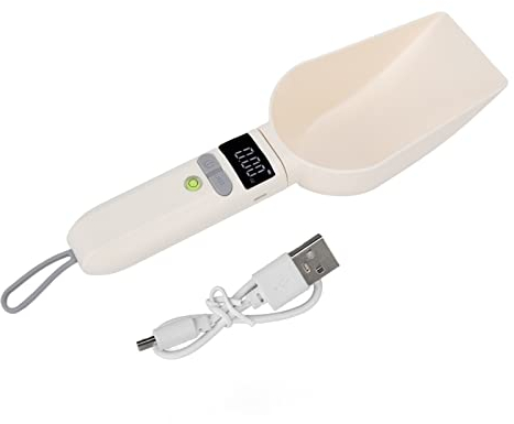 Cuillère de Pesée Numérique, Balance Numérique pour Aliments pour Animaux de Compagnie Cuillère de Pesée de Mesure électronique Accessoires de Cuisine en Plastique Portables avec