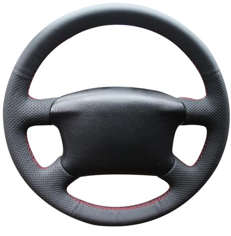 MEWANT Lenkradbezug zum Nähen für Handgenähter Auto- für Golf 4 (IV) | Handgenähter Auto- für Golf 4 (IV) 1997-2004 / Passat B5 1997-2005 / Passat Variant 1997-2004 / Bora 1998-2001 / T4 / T5