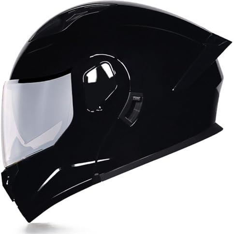 Motorradhelm Klapphelm Integralhelm Mit Doppelvisier Modularer Motocross Helm Sturzhelm Für Damen Herren ECE Zertifiziert Flip Vollvisierhelm Motorrad Rollerhelm 18,XL:61-62CM