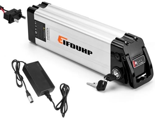 E-Bike Pedelec batteri 36 V 10 AH-20 Ah för 250 W 350 W 500 W cykelmotor, elcykelbatteri med 2 stift urladdningshamn, laddare, kassalås, bärbygel