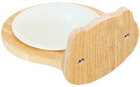 Dog Crate Water Bowl Bear Head Shape Design Stable