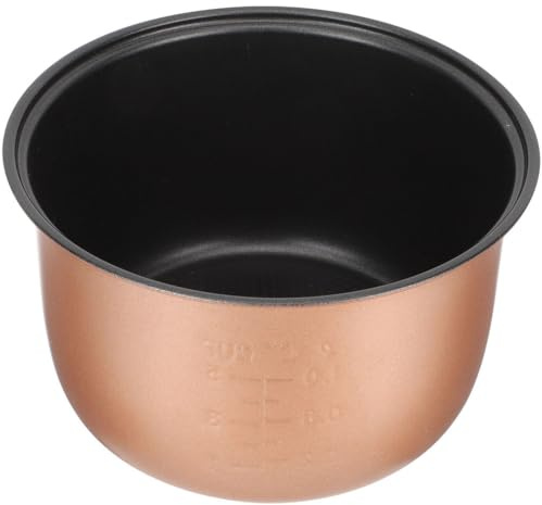 IMIKEYA Pressure King Pro 3L Inner Cooking Pot Replacement Bowl - Aluminum Alloy Rice Cooker Pot Liner Compatible with Traditional Electric Cookers - Rose Gold