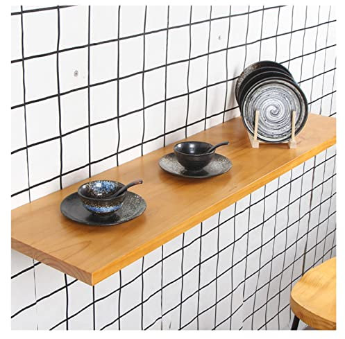 FHSLKXIM Wandklapptisch Klappbarer Werktisch Mehrzweck-Klapptisch Für Die Wand Für Das Home-Office, Waschküche, Esszimmer, Natur, 40 X 100 cm