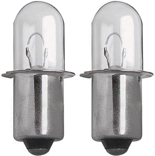 KWEOTUGO 2 Pack XPR18 18V 0.6A Xenon Flashlight Replacement Bulb - Compatible with De-Walt DW9083 DW908 DW919 DC509, Ridgid P703 P704, Ryobi 18 Volt Cordless Flashlights & Worklights