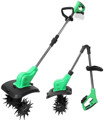 Akku-Bodenhacke für Makita 18 V Akku, Motorhacke Akku mit 30cm Arbeitsbreite,16 cm Arbeitstiefe, Faltbares Design, Elektro Hack für Garten und Hof (ohne Akku)