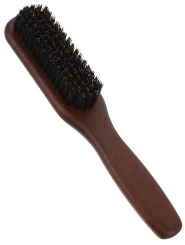 VINTORKY Bartbürste mit Holzgriff für Bart und Haar Styling Multifunktionale Pflegebürste aus Massivholz Kompakt und Leicht für Reisen für Bartpflege und Haarglättung