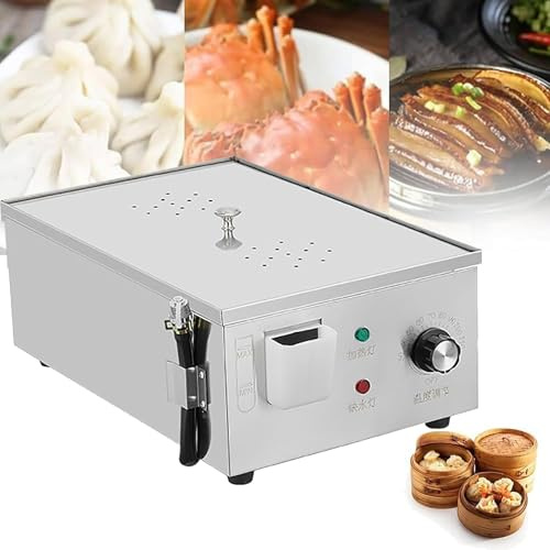 Machine Pain Vapeur éLectrique 2/4/6 Trous, Cuiseur Vapeur En Acier Inoxydable pour Pains Commerciaux avec TempéRature 30-110°C Et Alarme D'éBullition à Sec pour Restaurant Magasin Maison,2 Holes,B