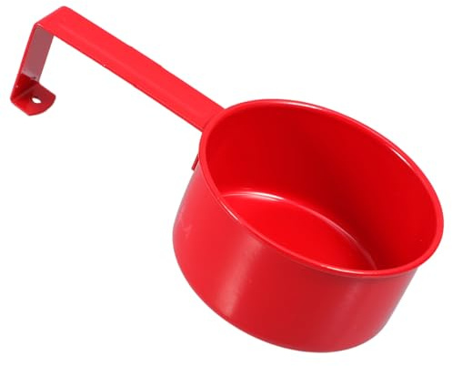 Cuchara Colgante de Hierro Roja, Tamaño Pequeño, 1 Pieza