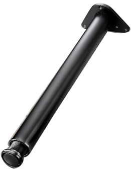 GLMGBP Pieds de Meuble de Cuisine, Pieds de Table, Pieds de Meuble en Acier Inoxydable avec vis, diamètre 110 cm, Pieds de Bureau pour la Maison et Le Bureau (Noir)