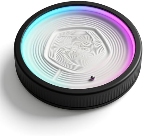 Elprico Mini Robot per Pittura con Sabbia, Macchina Automatica per Arte Cinetica con Controllo App e Illuminazione RGB, per Decorazioni per il Relax della Scrivania