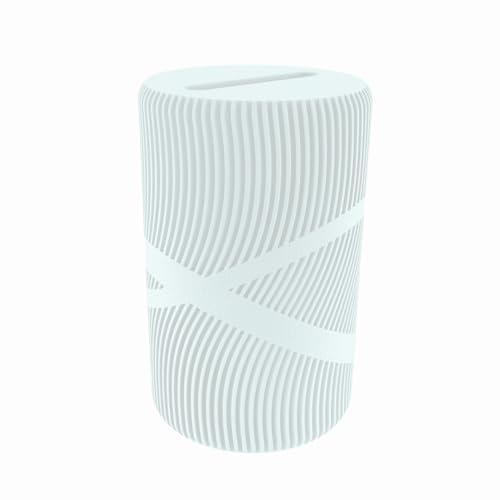 Fidly Trinkgeldröhrchen, Spardose & Kaffeekasse aus Kunststoff, Spardose Made in Germany (White)