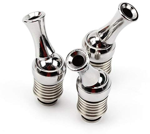 Nologo 5 unids Rotación 360 Grados Metal Drip Tip 510 Clearomizer Boquilla para E Cigarrillo RDA RBA Mini VIVI Atomizer Sin Tabaco ni nicotina