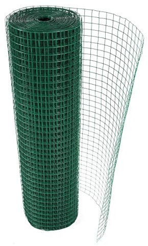 Luebel PVC Coated Mesh Wire Green Fencing 90/120cm Garden Galvanised Fence Net 30/45 M (0.9M x 45M)