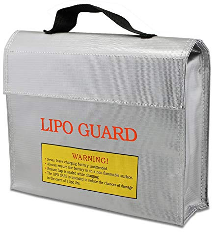 Lipo Battery Safe Bag, Battery Bag, Fireproof Safe Bag, Lipo Battery Guard Bag, Fire Safe Explosionproof Organizer Bag for Charge & Storage