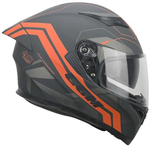 CGM Integralhelm, 316Y SPEED RACER, graphit orange matt, L (59-60 cm)