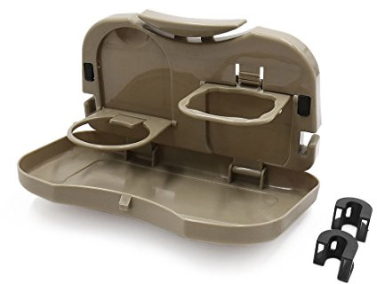 Ruilogod Folding Auto Car Back Seat Table Drink Food Cup Tray Holder Stand Desk Beige (id: 6f2 f1d c34 5ef e0b