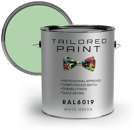 RAL6019 GreenRAL1006 - Pennello da 1 k o spray su vernice lucida finitura liscia per termosifoni, esterni e interni (primer all-in-one, sottopelo e finitura, antiruggine, resistente alla corrosione)