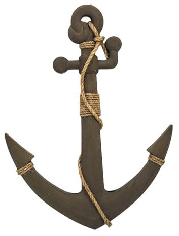 Zyqixluk Décoration d'ancre en Bois, décoration Murale de Plage, Ancre en Bois de Style méditerranéen, décoration Murale Nautique pour la Maison et Cadeaux, thème de Plage décoration de la Maison,A17