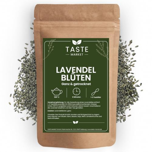 1 kg Lavendelblüten – ganz & getrocknet – duftintensiver Lavendel – ganze Blüten – 100% natürlich