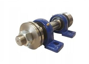 Arbre de scie circulaire, 30 x 350 mm, avec poulie trapézoïdale, 2 x 17, 90 mm, filetage à gauche UCP 207