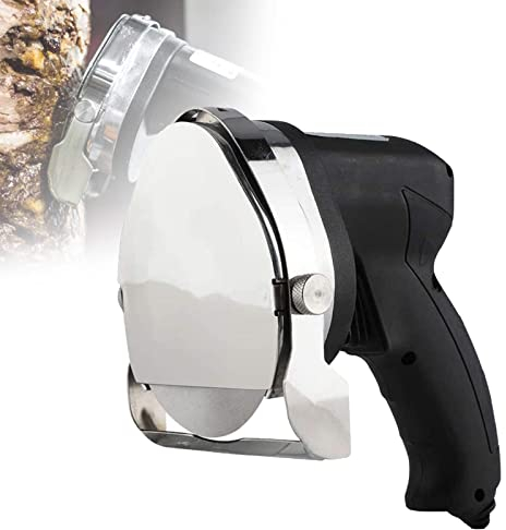 Couteau électrique commercial Shawarma Doner Kebab, trancheur de Kebab sans fil, coupe-viande avec 2 lames, couteau gyroscopique réglable de 0,5 épaisseur, couteau de barbecue pour couper l'agneau ke