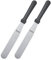 Westmark 2 Profi-Streichpaletten/Konditorenmesser Master Line – Gerade und flexibel, Klingenmaß 3 x 18 cm, Länge 30 cm – Schwarz/Silber, 312122E3