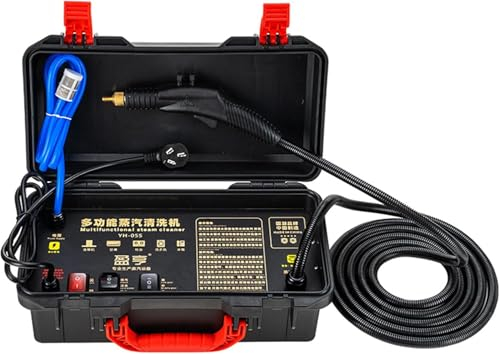 Nettoyeur à Vapeur Industriel Portable à Haute Pression, Machine de Nettoyage électrique à Haute température sans réservoir et Robuste pour Usage Domestique, carrelage de coulis, Graisse de