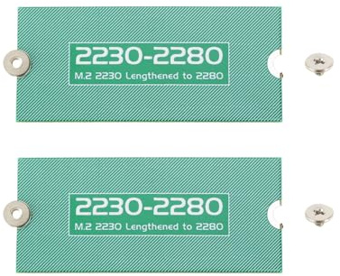 ECSiNG 2PCS M.2 NGFF/NVME Lunghezza Estendere Adattatore 2230-2280 SSD Staffa di Estensione Piastra Scheda per PC Computer Case 50x22x0.9mm