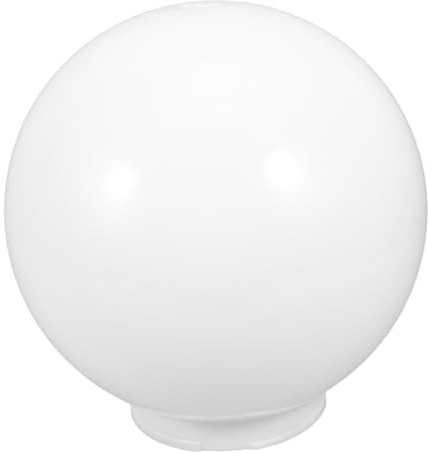 Cabilock Pantalla Lámpara Acrílica Esférica Translúcida Para Exterior Diseño Simple Con Cierre De Fácil Instalación Protección Luminaria y Decoración Jardín Relevo Pantalla Lámpara Globo