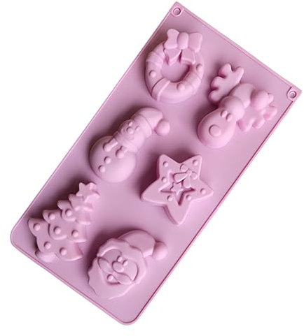 Cabilock Stampo in Siliconper Dolci Natalizi per Mousse per Decorazioni Festive e Creazioni da Te Colore Casuale