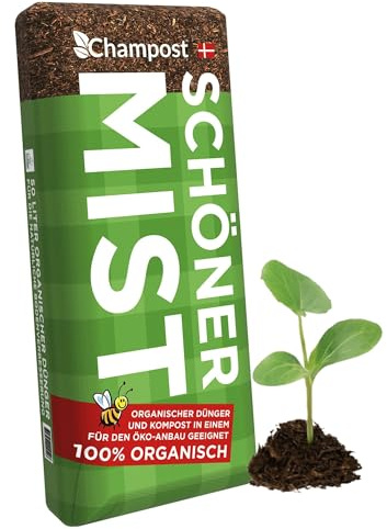 Pferdemist Engrais universel pour parterres de légumes et tous les types de fleurs – 50 l – Engrais organique NPK