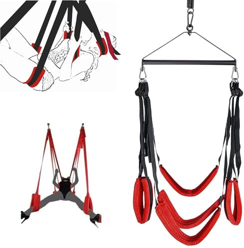 WEJFHBCOV Columpios de amor BDSM, columpios sexuales, ataduras, juguetes sexuales for parejas, columpios sexuales, juguetes sexuales for hombres y mujeres.