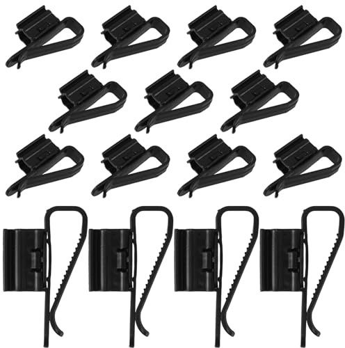Toyvian 15pcs Aquarium Pipe Clips Hose Clamps Fish Tank Water Pipe Clamp Plastic Fixture for Aquarium Air Pump Accessories Edge Mounting