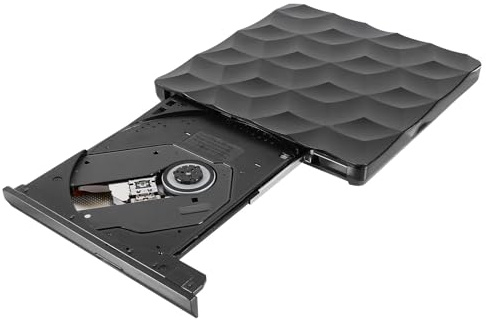 DOITOOL Lecteur DVD Externe USB 3.0 Port USB-c, Graveur CD/DVD Portable Compatible PC et Ordinateur, Transfert Rapide de Données, Utilisation pour Sauvegarde, Lecture Multimédia
