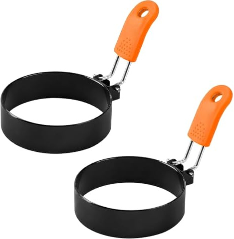 QEAS 2 moldes para huevos fritos y moldes para sartén