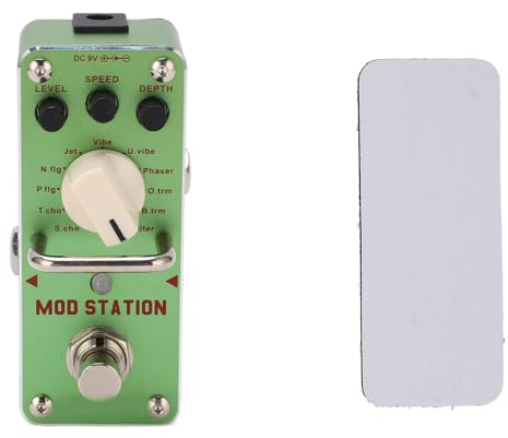Gitarreffektpedal MOD STATION 11 Effektmoduleringsensemble med metallskal Grön Kompakt Lättvikt för elgitarrspelare Professionella musiker