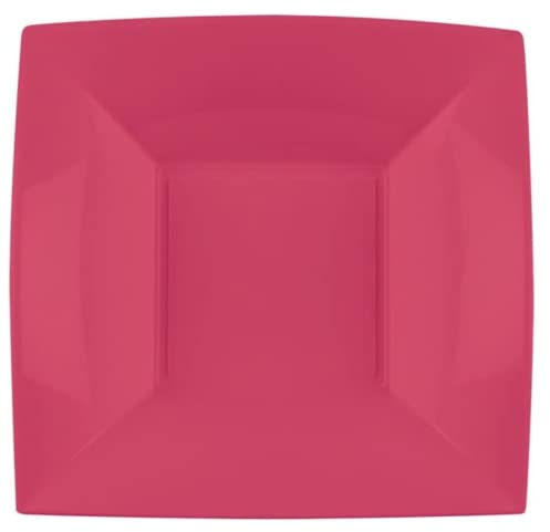 Assiettes plastique Nice fonds PP 180 mm cfz 25pz Coral