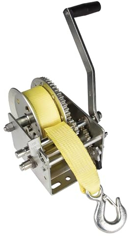 Fulton Cabrestante 142424, 3200 Libras, 2 velocidades con Correa Resistente de 20 pies, 1 Paquete