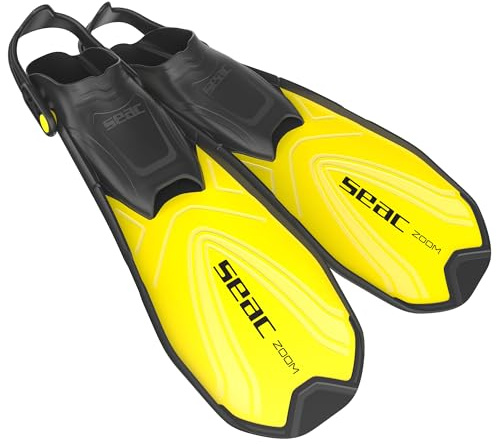 SEAC Zoom Kurze Schwimm- und Schnorchelflossen für Erwachsene und Kinder.