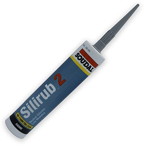 Soudal Silirub 2 Anthracite Grey Low Modulus Silicone Sealant - RAL7016