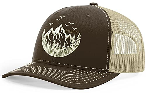 HORN GEAR Trucker Hat - Mountain Hat Edition (Brown/Khaki)