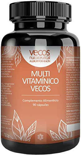 Multivitamínico con 13 Vitaminas y 11 Minerales | Refuerza el Sistema Inmune | 3 Meses de Suministro | Energía Extra | Propiedades Antioxidantes | Complejo Vitamínico, 90 Cápsulas