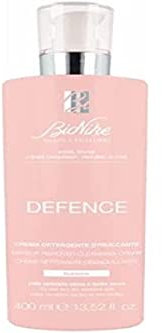 BioNike Defence - Crema Detergente Struccante, Arricchita con Pantenolo e Ceramidi, per Pelle Secca, Deterge e Strucca la Pelle del Viso e il Trucco Waterproof, 400ml