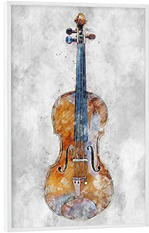 artboxONE Poster mit weißem Rahmen 75x50 cm Musik Violin (matart) - Bild Violin Geige Instrument
