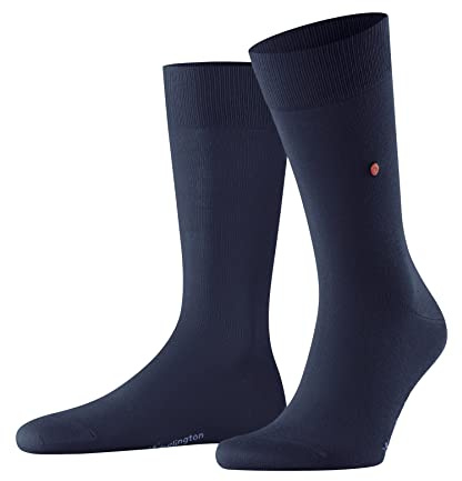 Burlington Herren Socken Lord M So Baumwolle einfarbig 1 Paar, Blau Marine 6120, 46-50