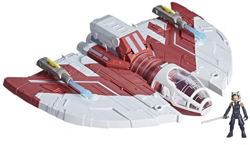 STAR WARS Mission Fleet T-6 Jedi Shuttle 2,5 Zoll Ahsoka Actionfiguren-Set Schiffe Spielzeug für 4-jährige Jungen & Mädchen